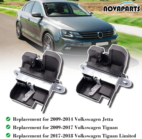Vista 2 de Tapa de maletero de escotilla trasera, portón elevador/puerta trasera, pestillo de liberación del pestillo, motor 5M0827505E9B9 para 2009-2014 VW