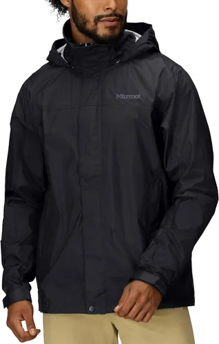 Vista 24 de MARMOT Chaqueta impermeable Precip Eco para hombre, 100% reciclada, transpirable, ligera, plegable Azul ártico