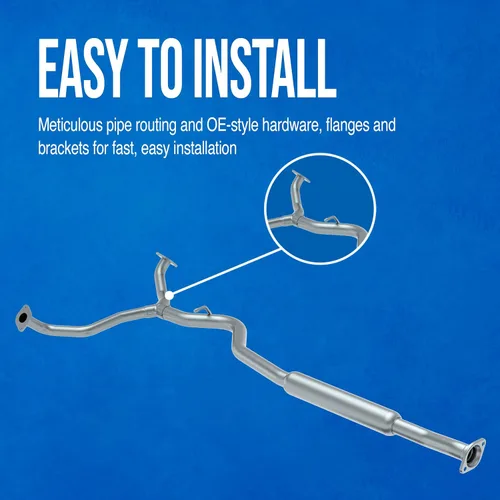 Vista 4 de Walker 56243 Resonador de escape de ajuste directo y conjunto de tubería para Saturn Ion