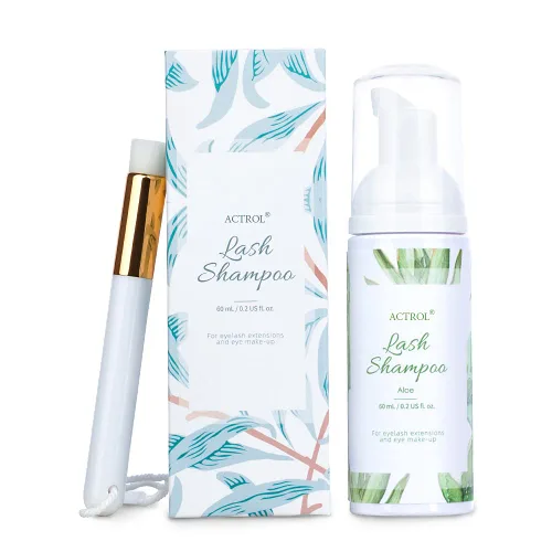 Vista 19 de Limpiador de extensiones de pestañas Aloe 1L Natural Lash Extension Shampoo Professional Eyelid Foaming Cleanser Parabenos & Sulfate Free