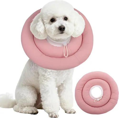 Vista 30 de IDOMIK Collar de recuperación para perro, cono suave impermeable para perro después de la cirugía, cómodo collar isabelino protector alternativo