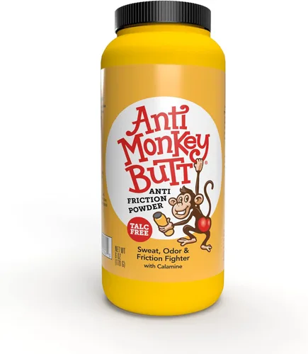 Anti Monkey Butt | Body Powder with Calamine | Sweat, Odor and Friction Fighter | 6 Ounces