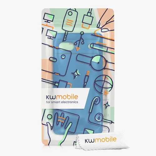 Vista 134 de kwmobile Funda Compatible con Google Pixel 6 Pro - Funda de teléfono de silicona TPU con acabado suave - Azul Arrecife