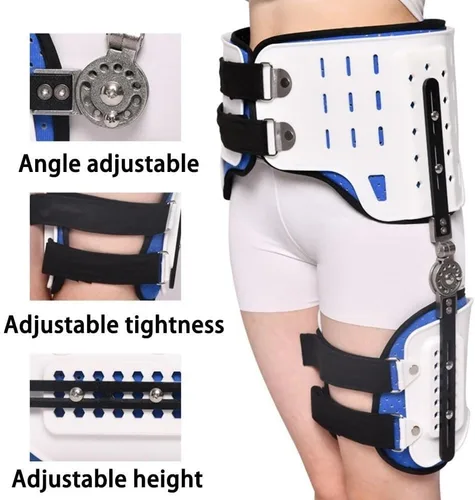 Vista 2 de Adjustable Compression Sleeve Sciatica Pain Relief Hip Brace with Groin Support Wrap Thigh Hamstring Quadriceps Injuries Hip Joint Arthritis Left