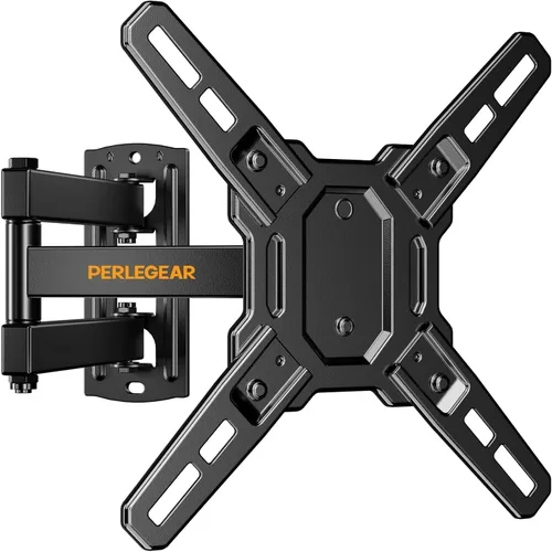 Perlegear Soporte de pared para TV de movimiento completo para la mayoría de televisores y monitores de pantalla plana LED LCD de 13 a 42 pulgadas,