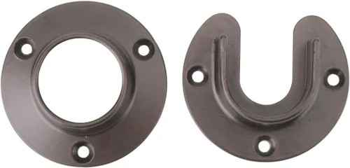 John Sterling soporte para caño de armario - Muy resistente, Bronce, Bronce, 1