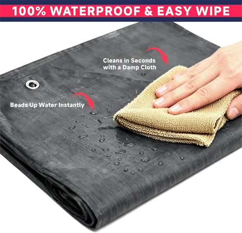 Vista 4 de GoldPig Thick Rubber Apron, Waterproof Apron for Dishwashing, Heavy Duty Chemical Resistant for Butcher, Cleaning