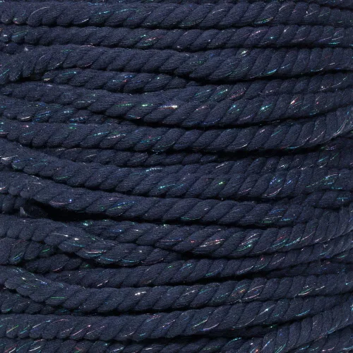 Vista 31 de Cuerda de algodón trenzado súper suave de 3 hebras (negro, 1 pulgada x 10 pies)