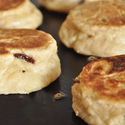 Vista 6 de Sartén de hierro fundido de 11 pulgadas Roti Tawa, sartén de crepe de hierro fundido de doble asa para dosa, tortillas