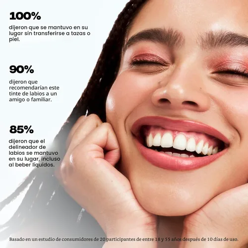 Vista 5 de Sacheu Lip Liner STAY-N Peel Off - Tinte labial impermeable de larga duración con ácido hialurónico y vitamina E, acabado mate a prueba de COREAL