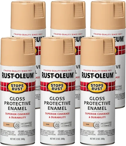 Vista 55 de Rust-Oleum 7776830 - Pintura en aerosol para prevención del óxido, 12 onzas, negro plano
