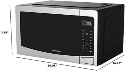 Vista 3 de FRIGIDAIRE Horno de microondas de acero inoxidable, multifunción, programable, 1.1 pies cúbicos 1000 vatios