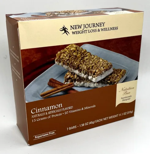 Vista 9 de New Journey Weight Loss & Wellness - Barra nutricional de alto contenido proteico (7 barras/caja)