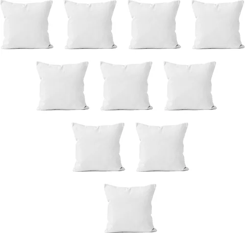 Vista 46 de Encasa XO Juego de 2 fundas de almohada de 12 x 12 pulgadas, color beige, sin rellenos, fundas de almohada de algodón para sala de estar, cama