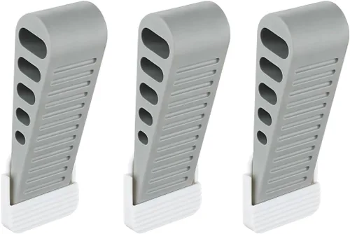 Vista 14 de JQK DSB61-GY-P2 - Paquete de 2 topes de puerta de goma termoplástica suave de alta calidad para la parte inferior de puerta resistente en azulejos