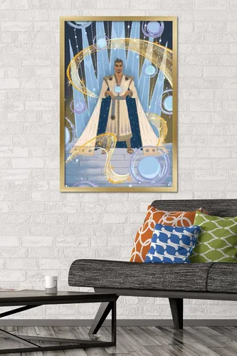 Vista 80 de Trends International Disney Wish - Póster de collage 4 (King Magnifico), póster de pared, 14.72 x 22.37 pulgadas, versión enmarcada de madera