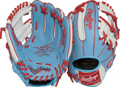 Vista 17 de Rawlings Guante de béisbol juvenil Select PRO LITE Modelos Pro Player Tamaños 10.5 a 12.25 pulgadas Múltiples estilos