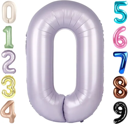 Vista 349 de Globos de números 0 de 40 pulgadas, globos negros de números para números 10, 20, 30, 40, 50, 60, 70, 80, 90, 100, globos de números 10, 20, 30, 40