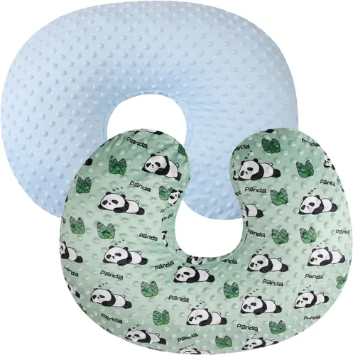 Vista 16 de Set de fundas para almohada de lactancia Dot 2 piezas, fundas ultra suaves compatibles con almohada Boppy, almohada estándar para bebé niño niña