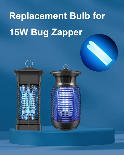 Vista 2 de Shootingstar BL-2U E27 - Bombilla de repuesto para exterminador de insectos de 15 W, compatible con HOMESUIT, Keuomy, YISSVIC, Yluces, POWIFY