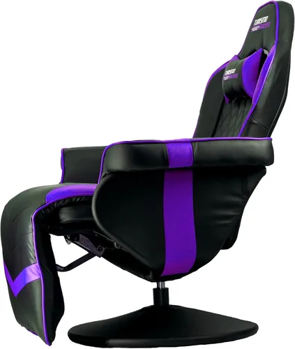 Vista 2 de Turismo Racing Stanza Gaming - Silla reclinable definitiva para Playstation 5 y Xbox Gaming, color morado