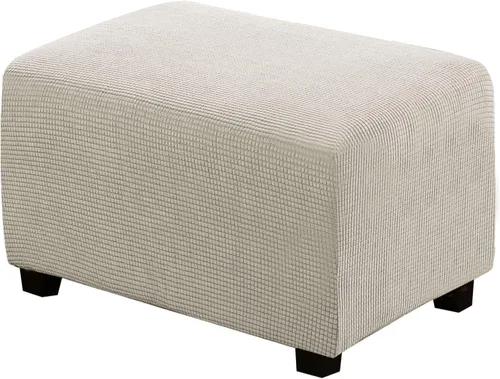 Vista 58 de H.VERSAILTEX Funda Deslizable para Otomana Rectangular Ajuste de Longitud 29"-34" Reposapiés Fundas Deslizables para Sofá Funda para Taburete