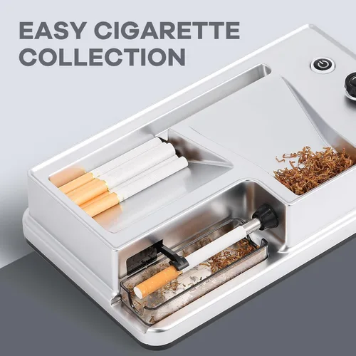 Vista 3 de NEWTRY Máquina de laminación de cigarrillos con sensor infrarrojo, rodillo de tabaco automático eléctrico, inyector de tabaco portátil con 1