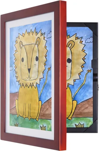 Vista 12 de Dynamic Frames Li'l Davinci Armario de arte, almacena hasta 50 piezas de arte de 8.5 x 11 pulgadas, dimensiones exteriores del marco de madera