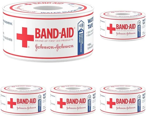 Vista 7 de Band-Aid Brand First Aid - Rollo de cinta autoadhesiva 100% impermeable para un cuidado duradero de heridas para asegurar firmemente los vendajes, 1