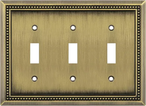 Vista 83 de Henne Bery Sunken Pearls Placa de Pared Decorativa de Servicio Pesado Placa de Interruptor Cubierta de Tomacorriente