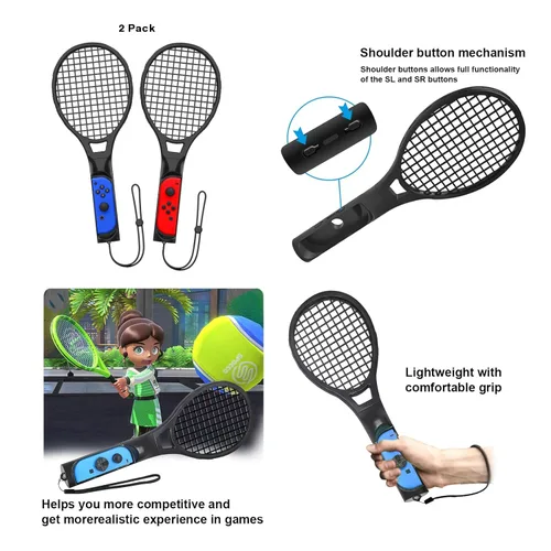 Vista 4 de Switch Sports Accessories - CODOGOY 11 in 1 Switch Sports Accessories Bundle for Nintendo Switch Sports Family Accessories Kit Compatible with
