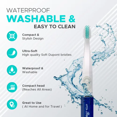 Vista 5 de Dale Audrey Cepillo de dientes eléctrico Quick Sonic para adultos Cepillo de dientes inteligente con batería recargable para limpieza profunda