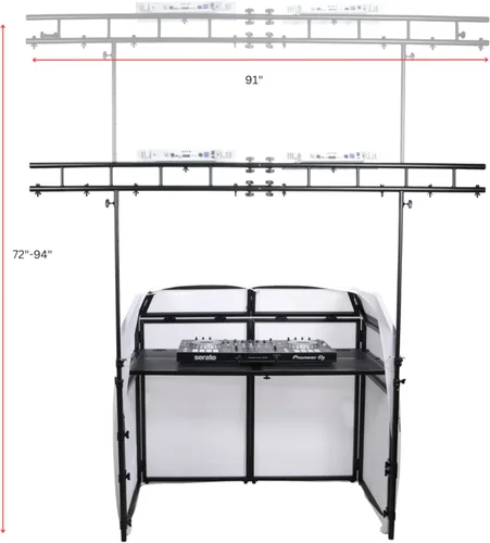 Vista 2 de ProX XF-MESATRUSS - Soporte de iluminación para mesa-fachada, compatible con MESA MK2 y MESA Media
