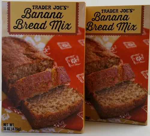 Vista 4 de Trader Joe's - Mezcla de pan de plátano - Peso neto 15 oz (425 g) - 2 cajas