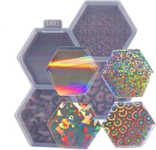 Vista 13 de Angel Wings Molde de resina redondo de 1.5 pulgadas para carrete de insignias, enchufe de teléfono, fabricación de joyas de bricolaje, fundición