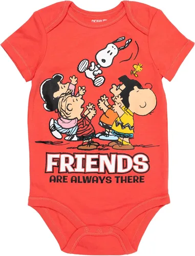 Vista 2 de PEANUTS Snoopy Charlie Brown - Paquete de 5 mamelucos para bebé recién nacido a bebé