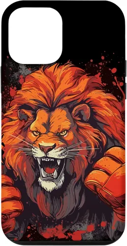 Vista 11 de iPhone 11 Pro Max Vintage Boxing Lion Boxer Con Guantes de Boxeo Deportivo Para Hombres Caso