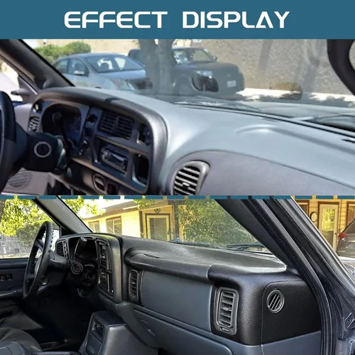 Vista 6 de KUAFU Cubierta de Tablero Compatible con 1999-2007 Chevy Tahoe/Suburban/Silverado/Avalanche GMC Yukon/Sierra 1500 2500 3500 Cubierta Tapa