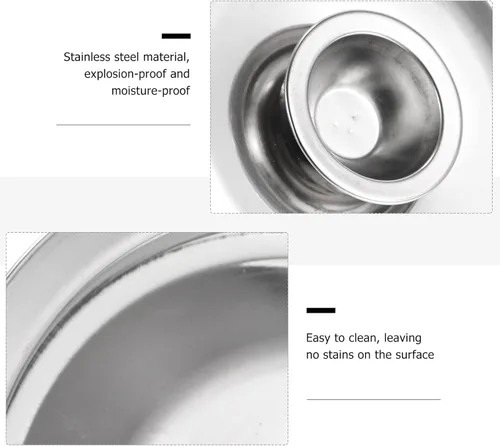 Vista 6 de DOITOOL Cubierta para olla de cocina, tapa de olla de acero inoxidable, tapa de sartén pequeña, tapa de olla de condimento, tapa de cacerola, tapas