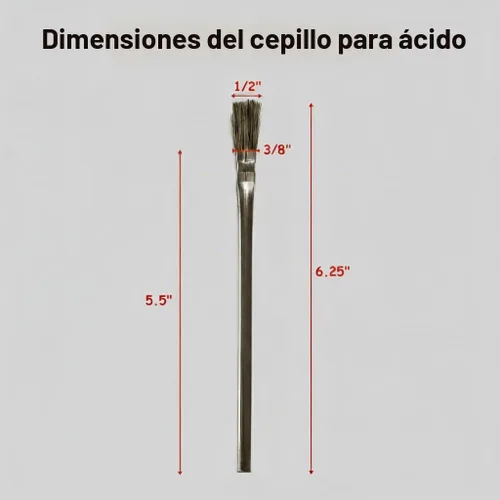 Vista 2 de Paquete de 36 cepillos desechables de pelo de caballo de 3/8 pulgadas para fundente, pegamento, epoxi y carpintería