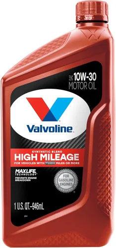 Vista 22 de Valvoline - Aceite de alto millaje 150 K con MaxLife Plus Technology, SAE 5W-20, 1 cuarto de galón