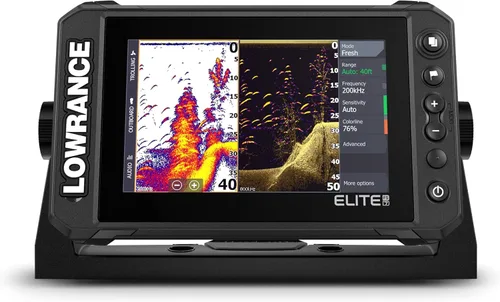 Vista 9 de Lowrance Elite FS Fishfinder/Chartplotter, Available with and Without Transducer