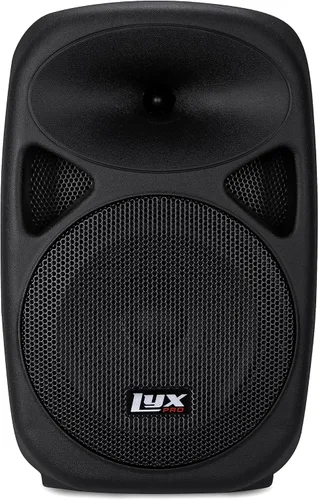 LyxPro SPA-8 Sistema PA portátil compacto de 8" Sistema de altavoces activos de 100 vatios RMS con ecualizador Bluetooth ranura para SD USB MP3 XLR