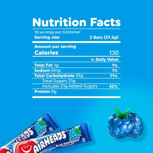 Vista 2 de Airheads Bares, 0.55 onza (Pack de 36)