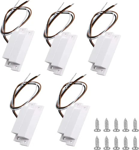 Vista 10 de Interruptor magnético MC-31B NC/NO de montaje en superficie con cable para ventana de puerta, interruptor magnético de puerta, sensor de contacto