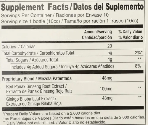 Vista 4 de Prince Of Peace - Ginkgo Biloba & Red Panax Ginseng Extract 10 Vial