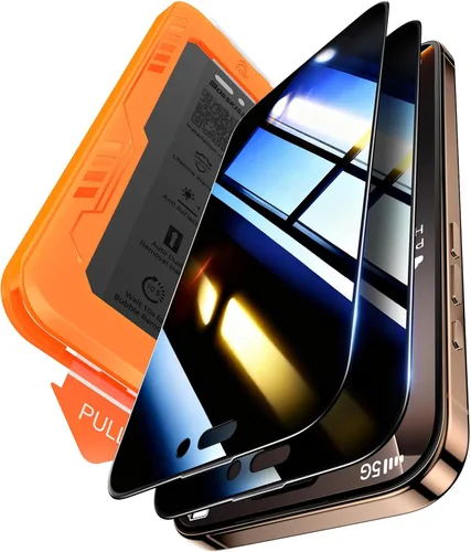 Vista 9 de BossKiss Protector de pantalla para iPhone 11/iPhone XR, dureza TOP 9H de grado militar a prueba de roturas, vidrio templado HD, cobertura completa