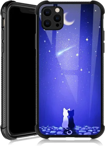 Vista 13 de ZHEGAILIAN Funda compatible con iPhone 13 Pro Max, funda protectora antideslizante de poliuretano termoplástico suave con cuatro esquinas reforzadas