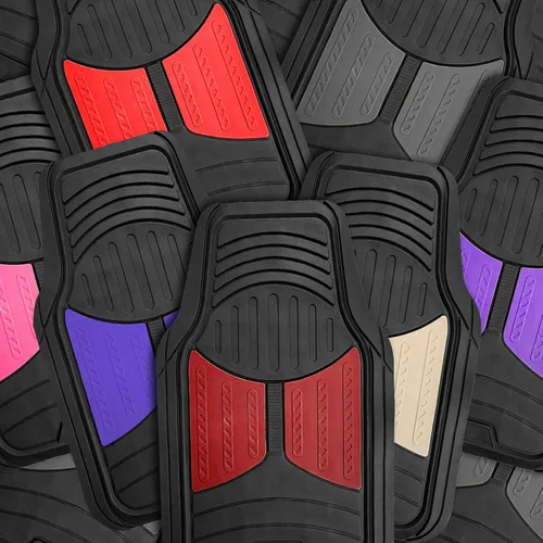 Vista 6 de FH Group Monster Eye - Juego completo de alfombrillas de goma con forro de vinilo recortable para maletero / alfombrilla de carga negra, se adapta a