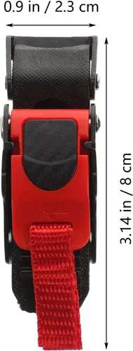Vista 3 de iplusmile Kit de hebilla de correa de barbilla de liberación rápida para casco de motocicleta, reemplazo de hebilla de casco de metal para ajuste